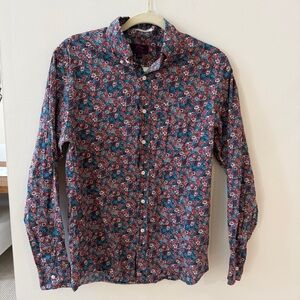 J. Crew X Liberty Fabric Slim Fit Button Down Small